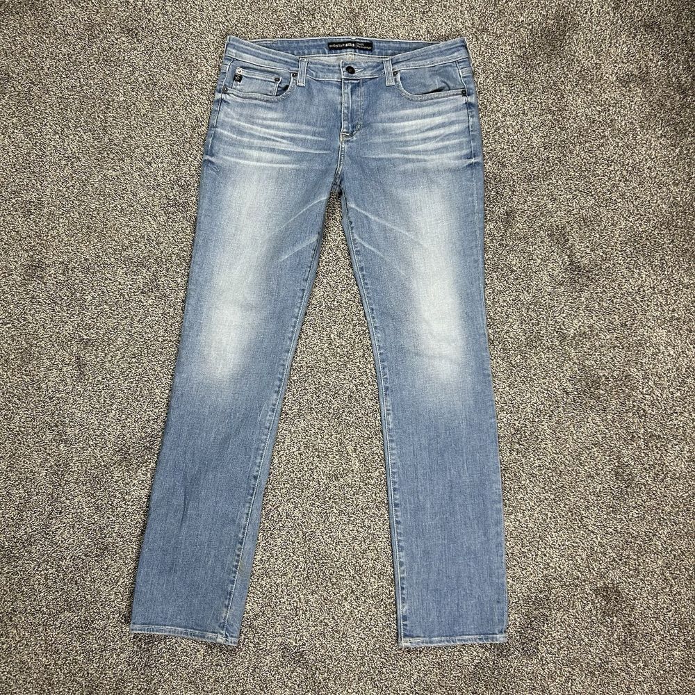 Big Star‎ Kate Mid Rise Straight Jeans Womens 31R Denim Embroidered Pockets - Picture 2 of 10